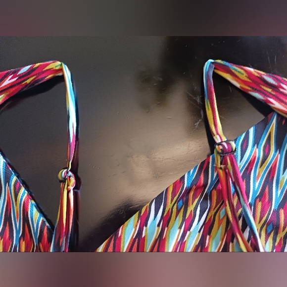 Neesha A-Line Sweetheart Neckline Sundress Colorful M/L With Adjustable Straps - Picture 7 of 8